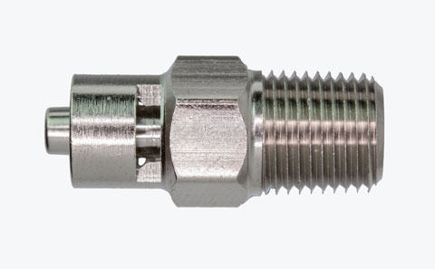 A1305 Male Luer Lock to 1/8" NPT male (7/16" hex)